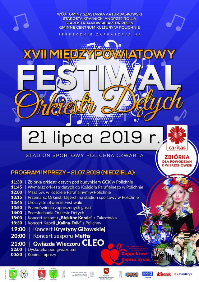 Międzypowiatowy Festiwal Orkiestr Dętych w Polichnie. Wystąpią też Meffis i Cleo