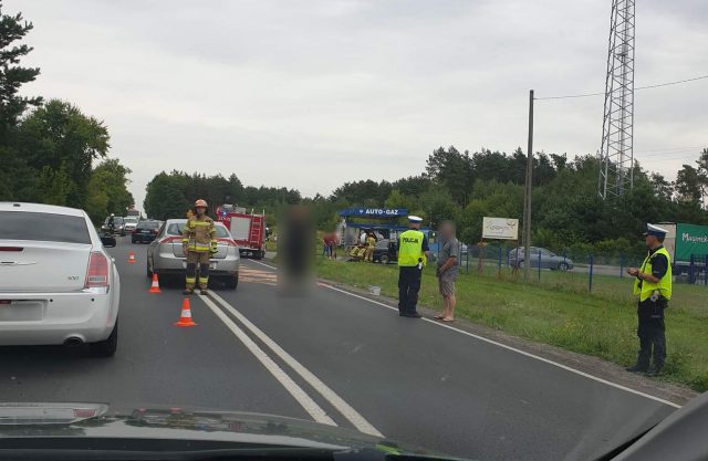 Zderzenie aut na trasie Lublin – Łęczna. Są utrudnienia w ruchu (foto)