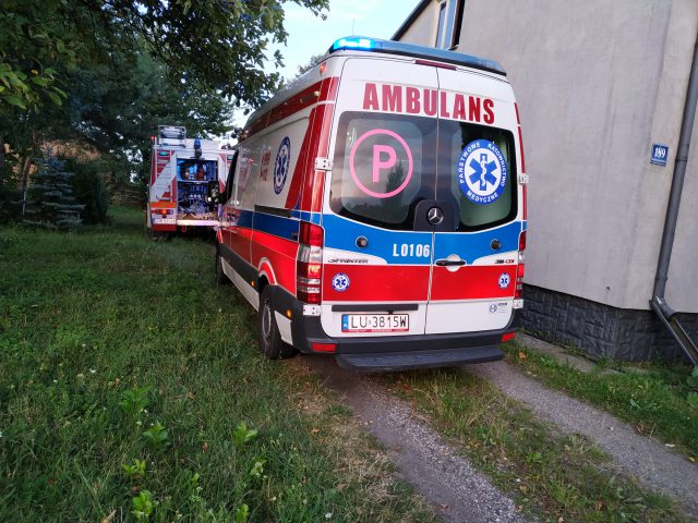 Tragiczny pożar koło Lublina. Nie żyje mężczyzna (zdjęcia)