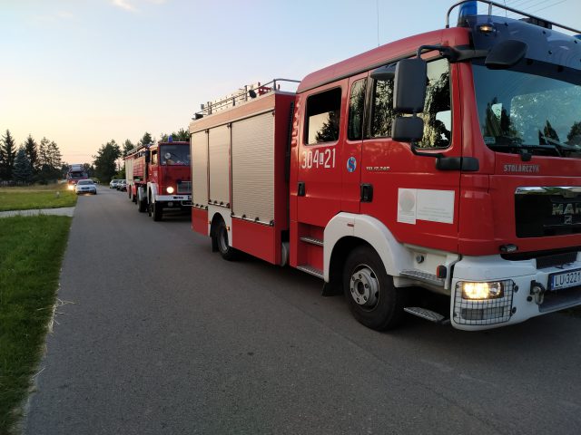 Tragiczny pożar koło Lublina. Nie żyje mężczyzna (zdjęcia)