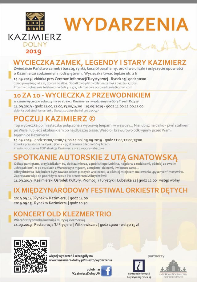 Weekend w Kazimierzu Dolnym: Wycieczki, Festiwal Orkiestr Dętych i koncerty