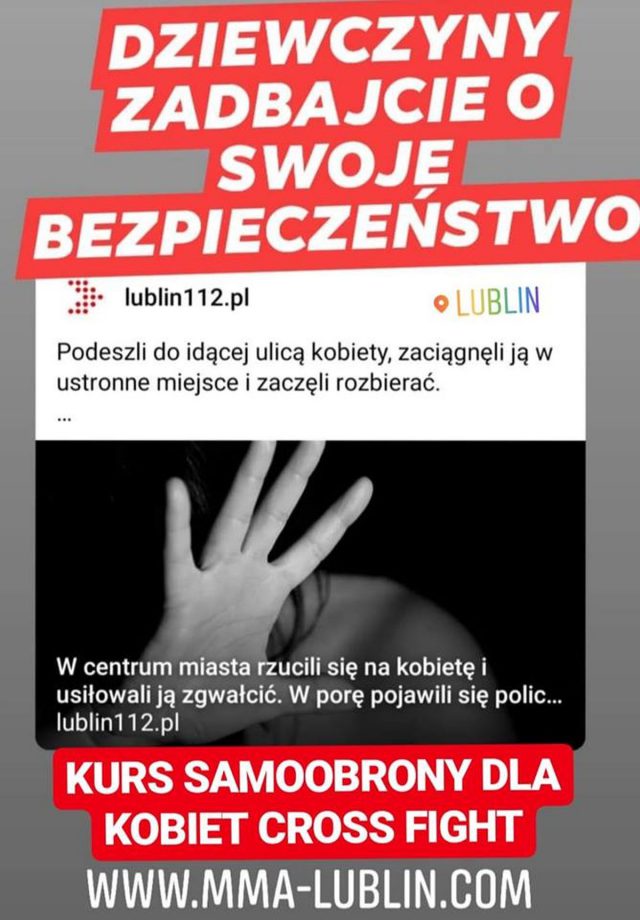 Organizują szkolenie z samoobrony dla kobiet. Nauczą, jak uchronić się przed gwałtem