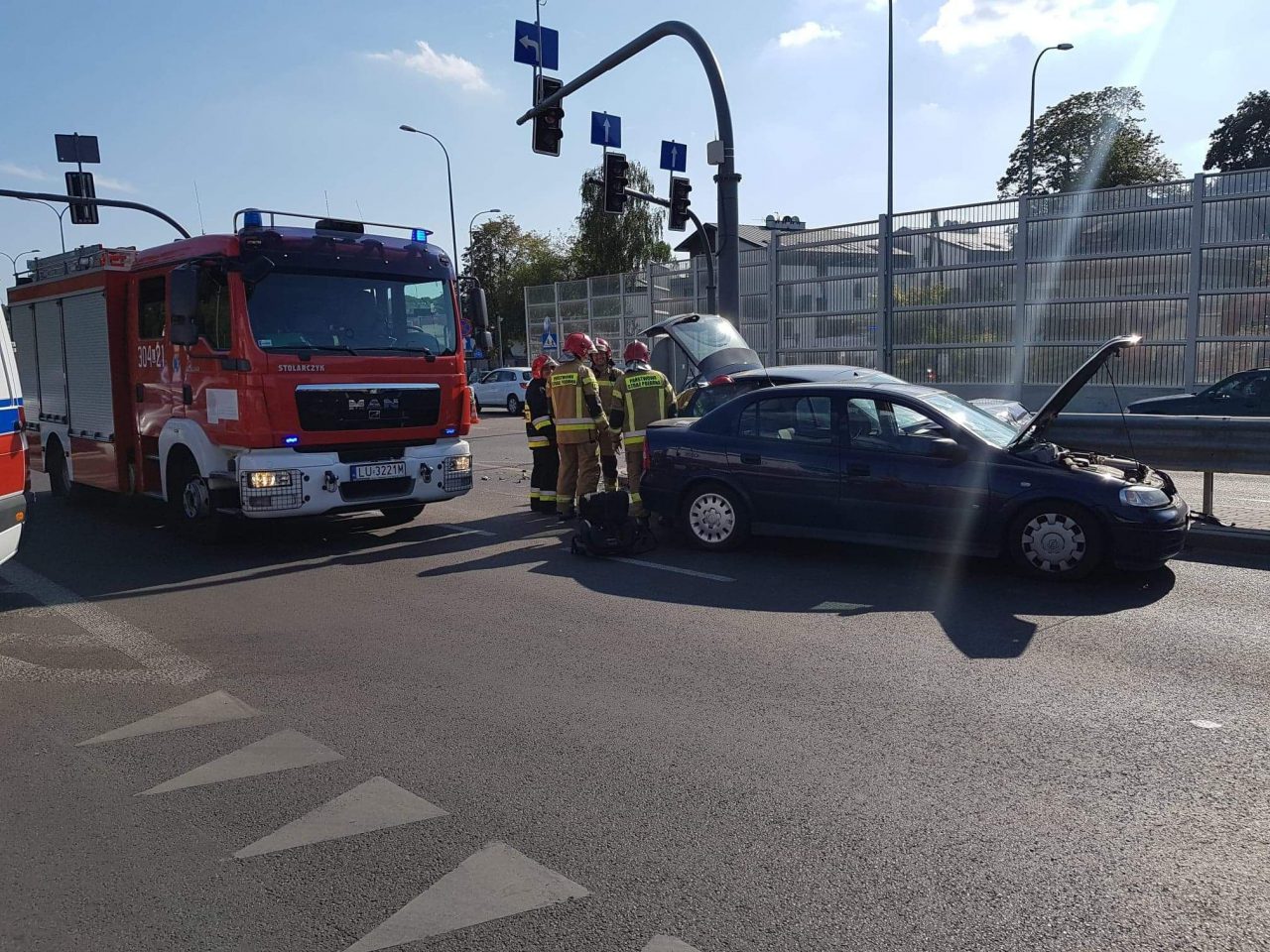 Wypadek na skrzyżowaniu w Lublinie. Ruch jest zablokowany