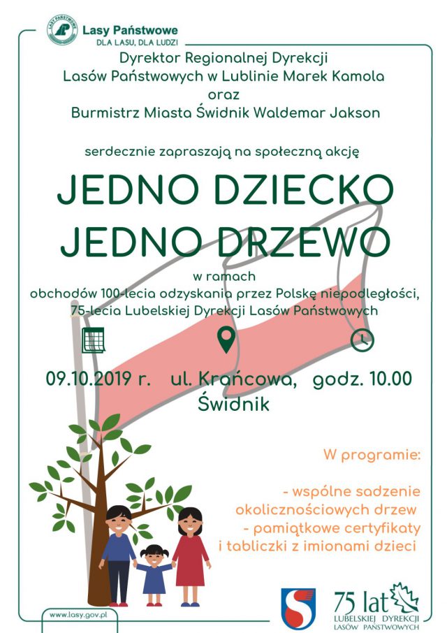 Jedno dziecko – jedno drzewo. Niezwykła akcja lubelskich leśników