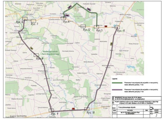 Na dwa tygodnie zamkną odcinek trasy Lublin – Włodawa. Objazd liczy nawet 33 km
