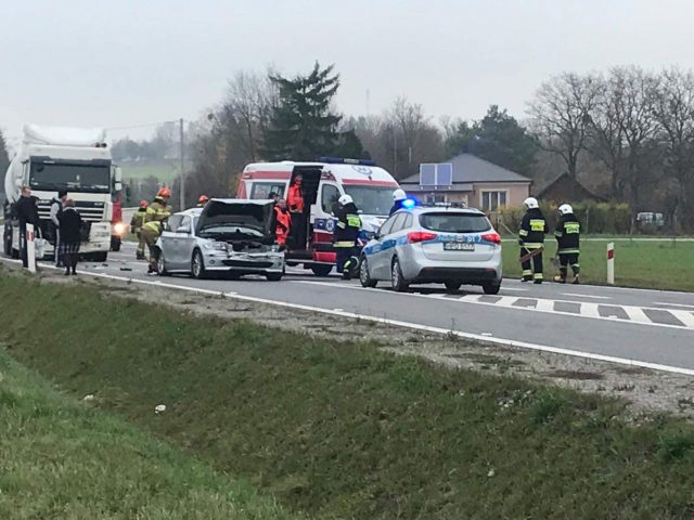 Wypadek na trasie Lublin-Biłgoraj. Są utrudnienia w ruchu (zdjęcia)