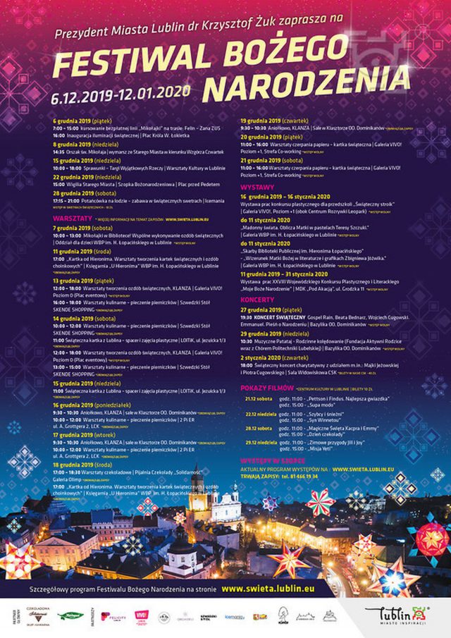 W Lublinie rozpoczyna się Festiwal Bożego Narodzenia. Będzie wspólna Wigilia, świąteczne koncerty i warsztaty