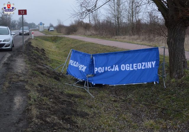 Policjanci zatrzymali sprawcę śmiertelnego potrącenia pieszej na drodze krajowej nr 12 (zdjęcia)