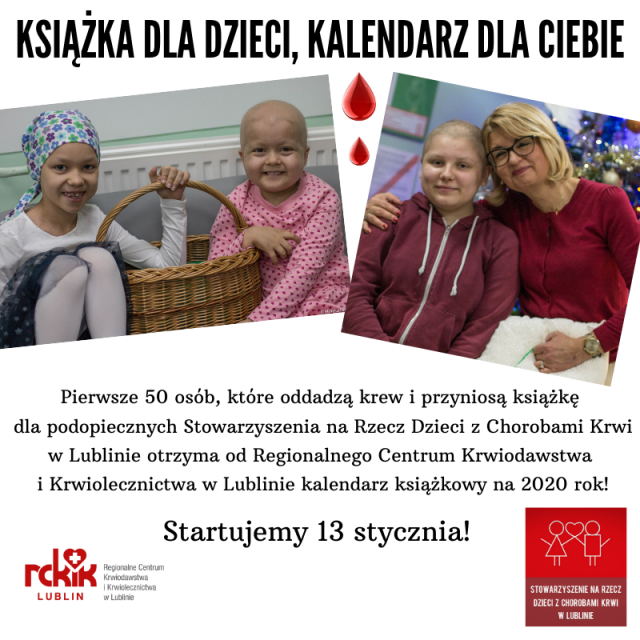 RCKiK Lublin – zaproszenie do udziału w terenowych akcjach poboru krwi
