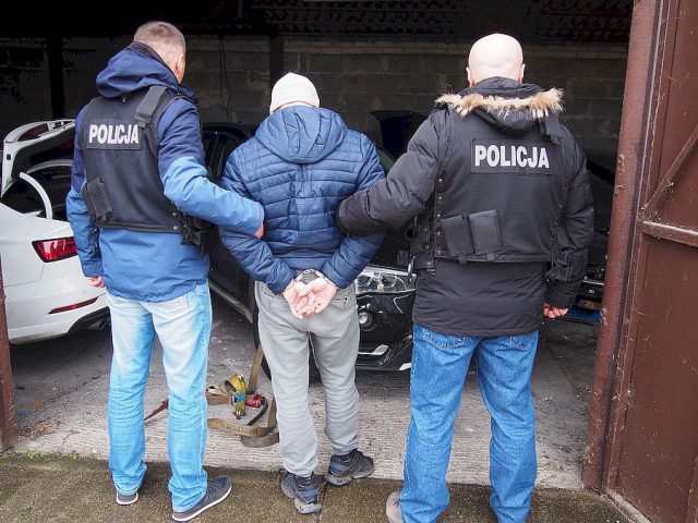 Policjanci z Lublina zlikwidowali pod Warszawą „dziuplę” samochodową (wideo, zdjęcia)