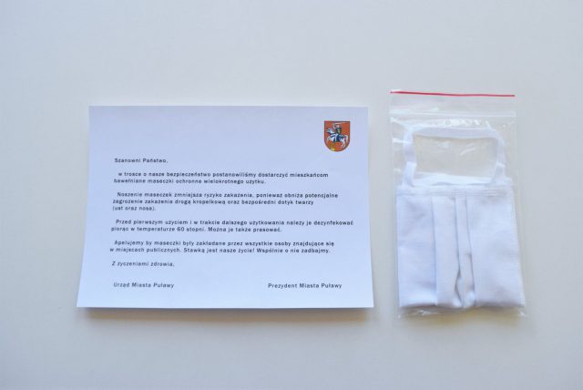 W Puławach trwa dystrybucja maseczek ochronnych dla wszystkich mieszkańców (zdjęcia)