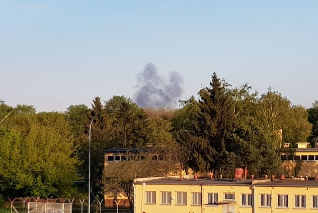 Pożar stodoły koło Lublina. Dym widać było z wielu kilometrów (zdjęcia)