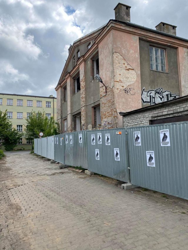 Plakatami w wykonawcę przebudowy Al. Racławickich. „Podpalacze i mordercy ptaków” (zdjęcia)