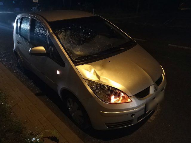 Kierowca mitsubishi, który wczoraj w Lublinie potrącił pieszą, był pijany (zdjęcia)