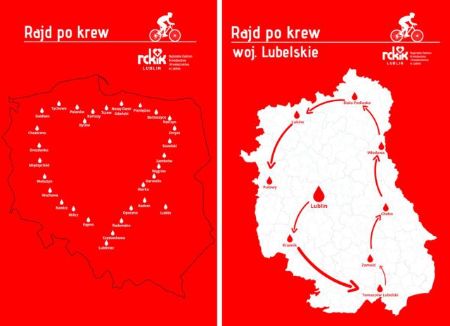 Janusz Kobyłka wyruszył z Lublina w szczytnym celu. W miesiąc pokona 2,5 tys. km namawiając do oddawania krwi