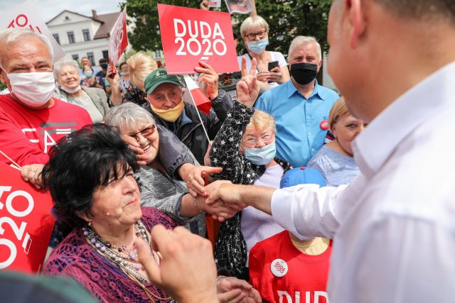 Andrzej Duda przekonywał do siebie mieszkańców Białej Podlaskiej. Prezydent miasta namawiał na wsparcie Rafała Trzaskowskiego