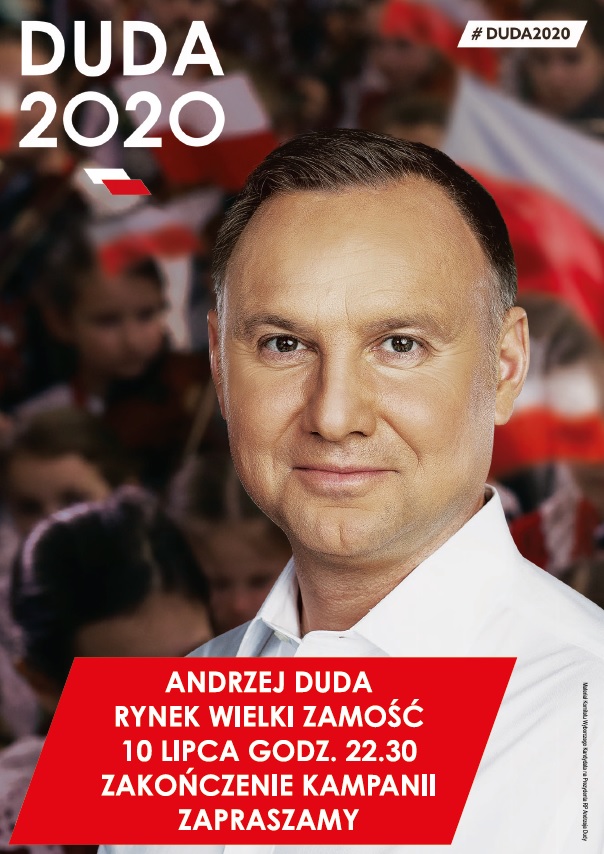 Już oficjalnie. Andrzej Duda zakończy kampanię wyborczą w naszym regionie