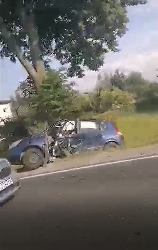 Wypadek na trasie Lublin – Łęczna. Zderzyły się dwa auta, są utrudnienia w ruchu (zdjęcia)