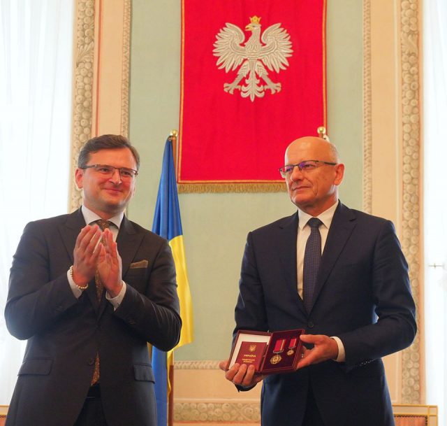 Prezydent Lublina Krzysztof Żuk otrzymał Order Ukrainy „Za Zasługi” (zdjęcia)
