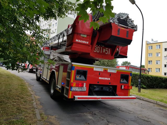 Pozostawiona na kuchence potrawa przyczyną zadymienia w budynku. Dzięki czujności sąsiadów nie doszło do pożaru (zdjęcia)