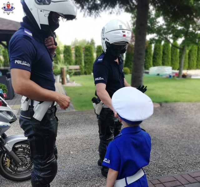 Lubelscy policjanci spełnili marzenie małego Wojtka (zdjęcia)