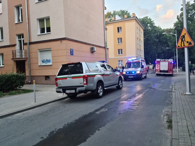 Pożar w bloku w centrum Lublina. W mieszkaniu nikogo nie było (zdjęcia)