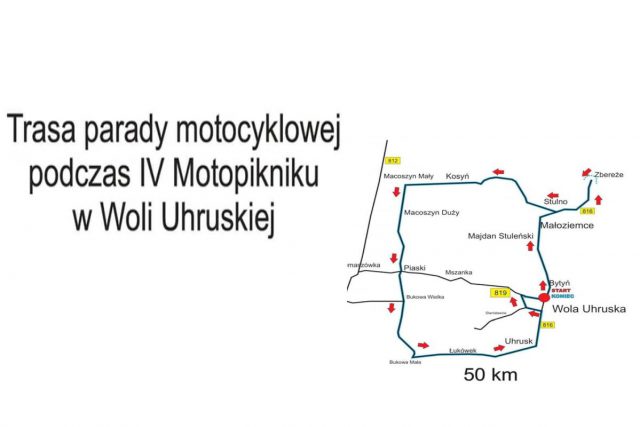 Motopoknik w Woli Uhruskiej. Motocykliści przejadą w paradzie 50 km