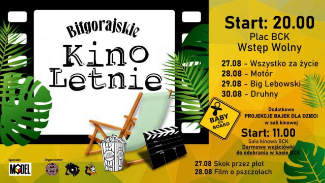 Biłgorajskie Kino Letnie. Filmy będą wyświetlane od czwartku do niedzieli