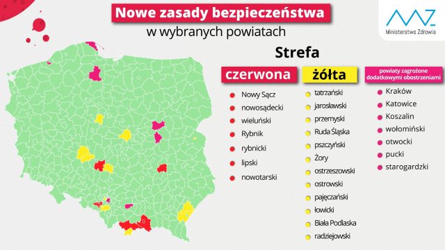 Aktualna sytuacja epidemiologiczna w województwie lubelskim. Do 22 wzrosła liczba ognisk epidemicznych