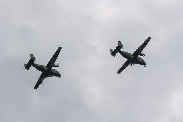 Nad Lublinem przeleciały wojskowe samoloty. Lotniczy hołd w setną rocznicę Bitwy Warszawskiej (zdjęcia)