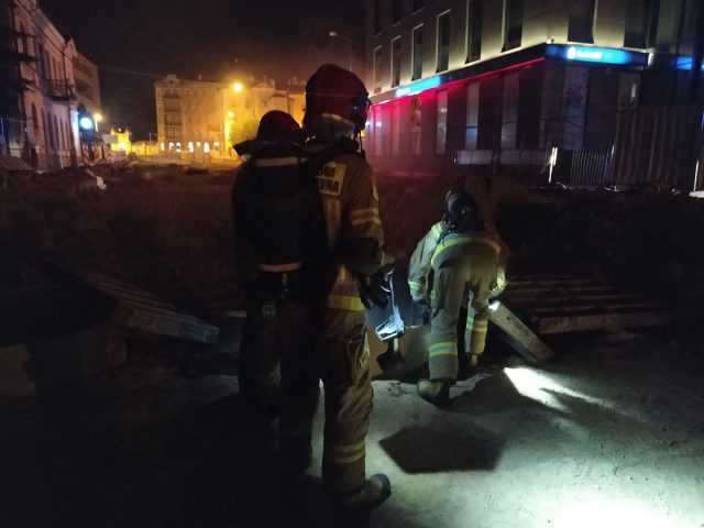 Podziemny pożar w Lublinie. Paliły się kanały burzowe (zdjęcia)