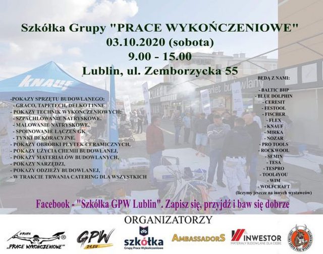 Pokazy sprzętu budowlanego, technik wykończeniowych i wielu innych odbędą się w Lublinie