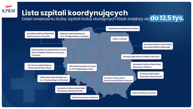 Trzy powiaty woj. lubelskiego w czerwonej strefie. „Liczba łóżek zwiększy się o blisko 4 tysiące miejsc”