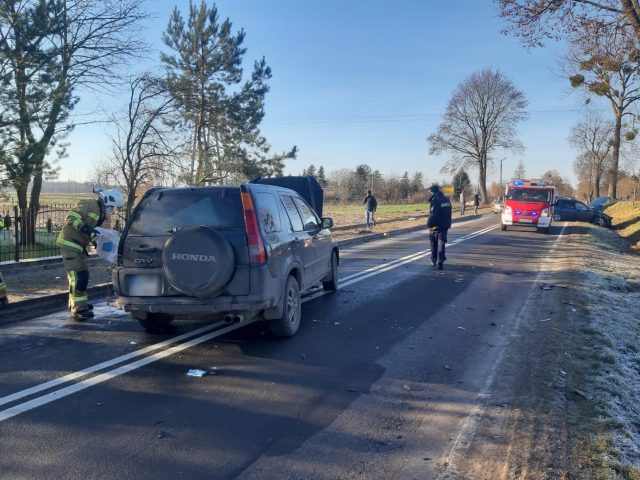 Wypadek na trasie Lublin – Nałęczów. Droga jest całkowicie zablokowana (zdjęcia)