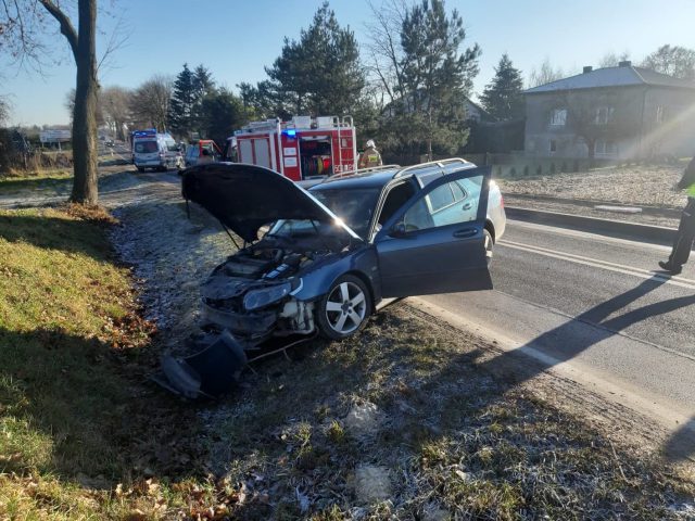 Zaczął skręcać w prawo, a potem zawracać. Jest nagranie groźnego wypadku na trasie Lublin – Nałęczów (wideo)