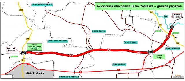 Rusza przetarg na projekt budowy autostrady A2 od Białej Podlaskiej do granicy państwa