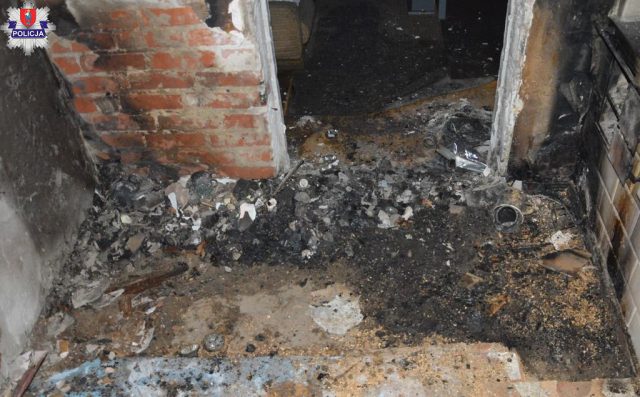 Dom stanął w płomieniach, w środku znaleziono zwłoki mężczyzny. To już 4 ofiara pożarów w powiecie zamojskim
