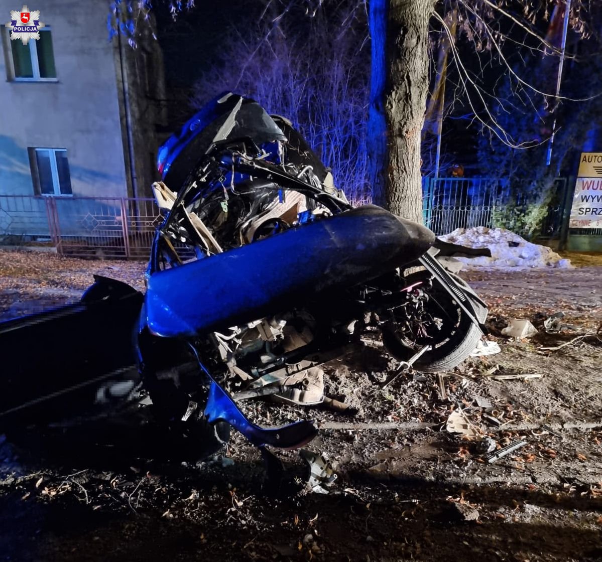 W tragiczny wypadku w Lublinie zginęli dwaj młodzi mężczyźni. Ofiary to obywatele Ukrainy (wideo, zdjęcia)