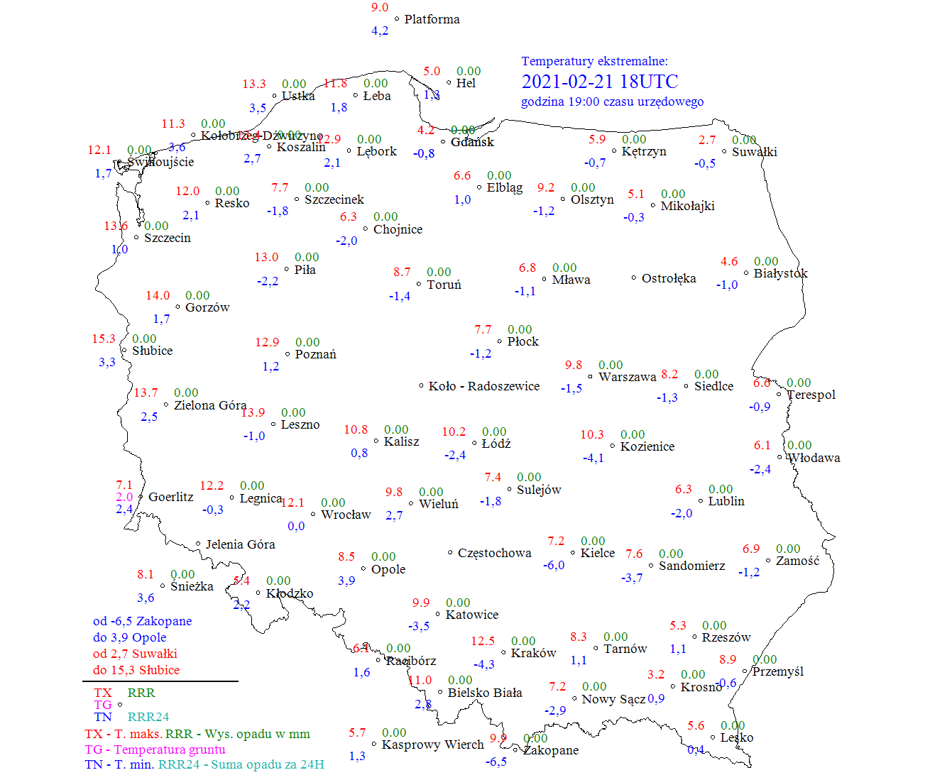 Rekordowe temperatury na plusie. W Słubicach było ponad 15 stopni, w woj. lubelskim nieco chłodniej