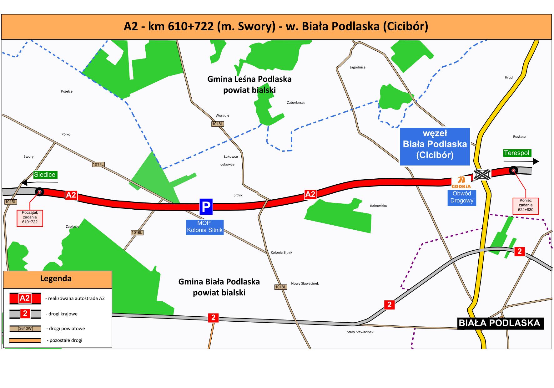 Wybrano ofertę w przetargu na kolejny odcinek A2 pomiędzy Siedlcami a Białą Podlaską