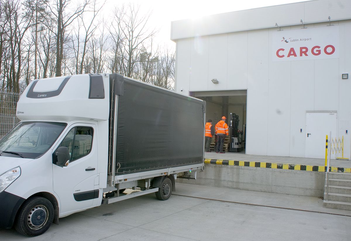 Cargo na lubelskim lotnisku już działa. Właśnie odprawiono nietypowy ładunek (zdjęcia)