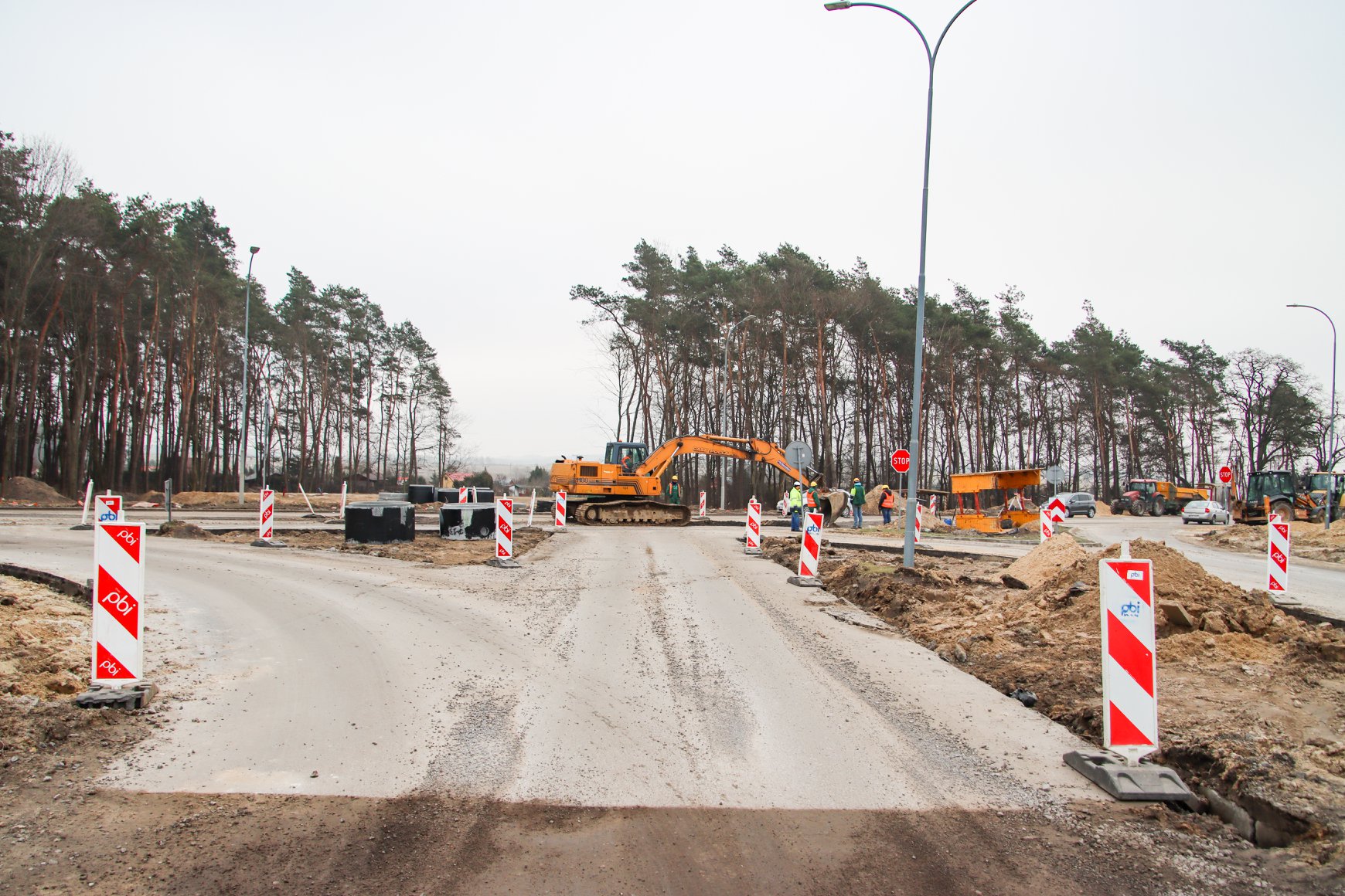 Na 4 miesiące zamkną w Kraśniku główną ulicę. Trwa budowa tzw. obwodnicy północnej (zdjęcia)