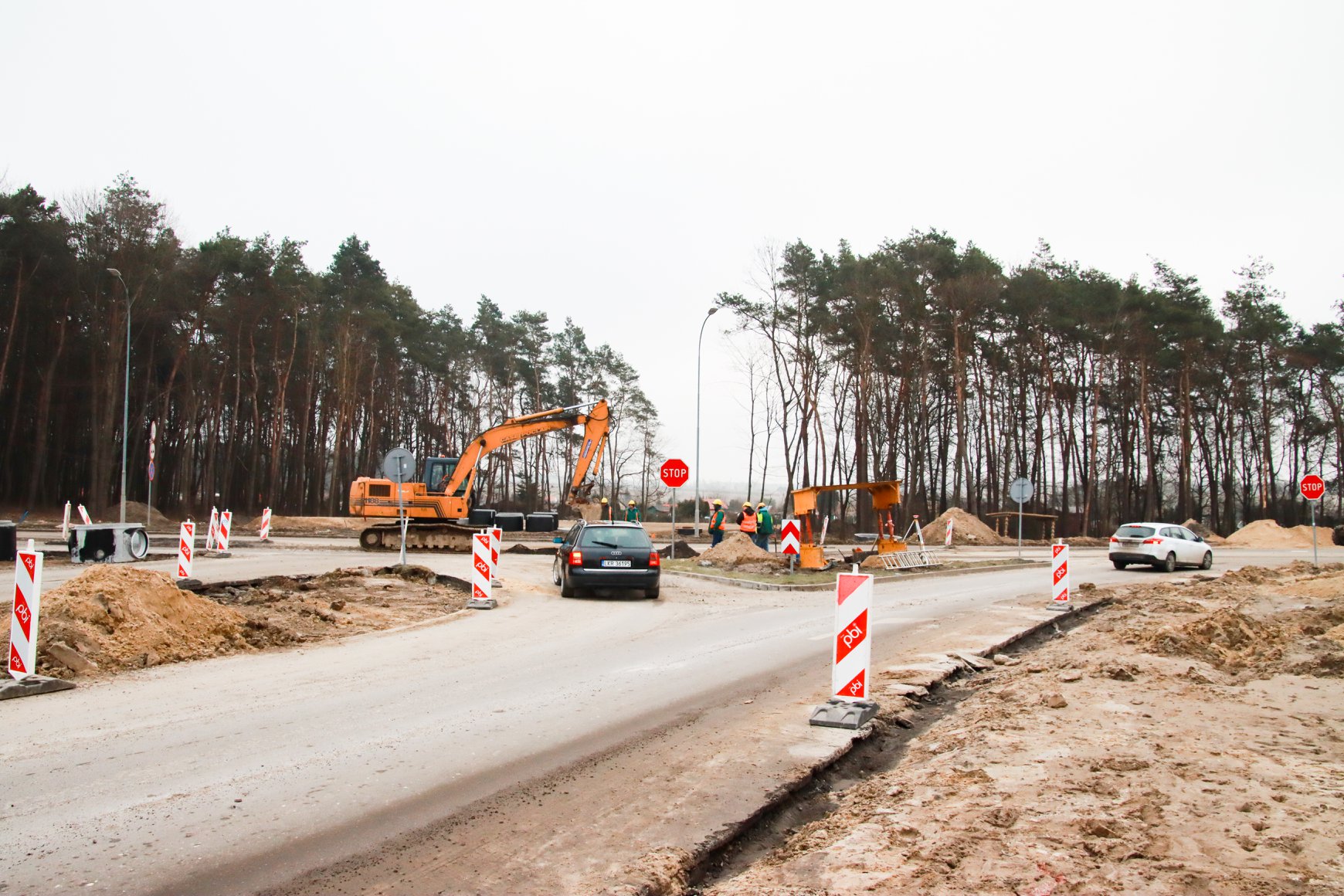 Na 4 miesiące zamkną w Kraśniku główną ulicę. Trwa budowa tzw. obwodnicy północnej (zdjęcia)