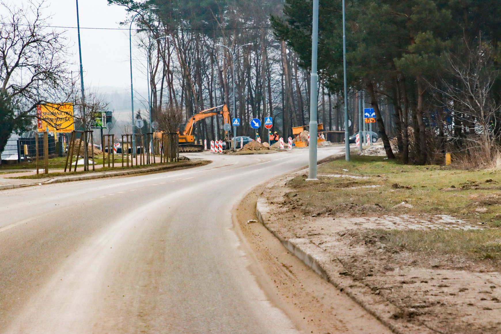 Na 4 miesiące zamkną w Kraśniku główną ulicę. Trwa budowa tzw. obwodnicy północnej (zdjęcia)