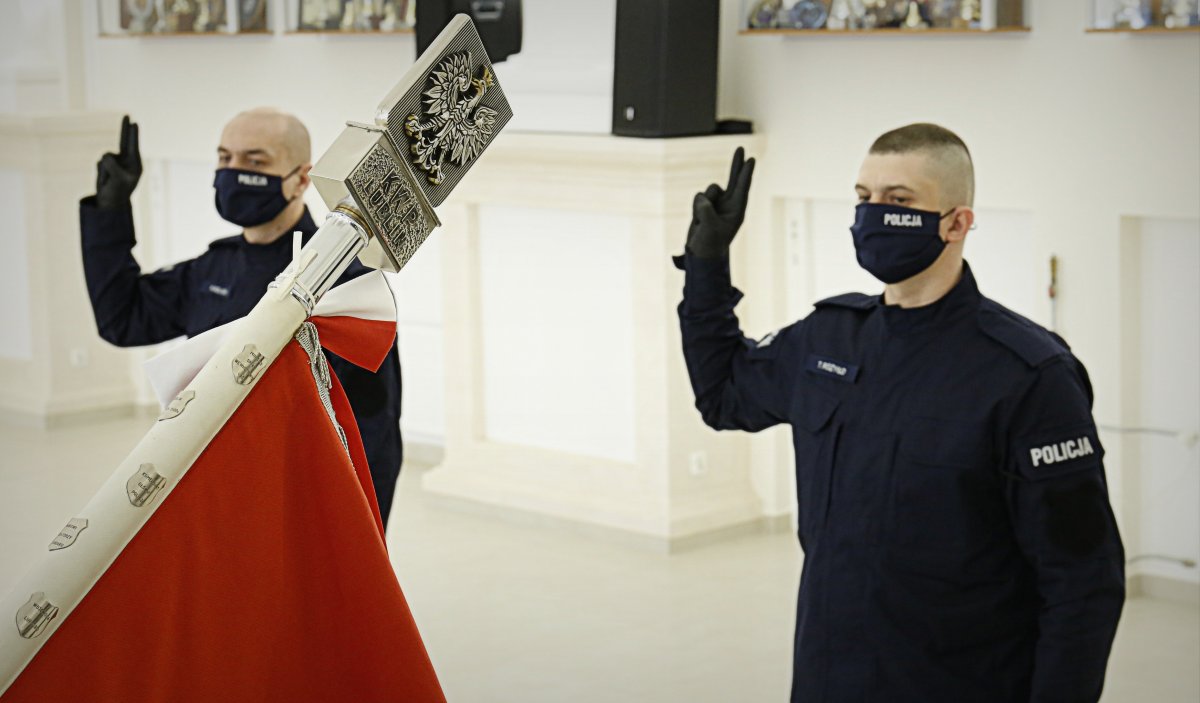 Nowi funkcjonariusze w lubelskim garnizonie policji (zdjęcia)