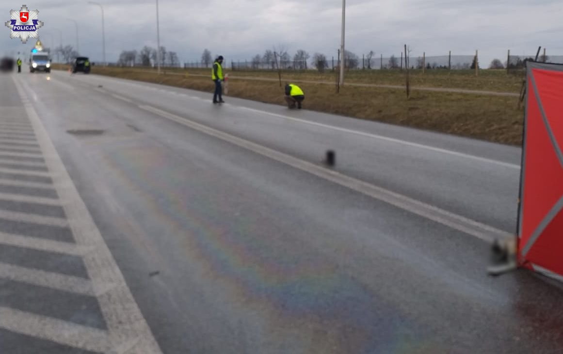 Tragiczny wypadek na trasie Lublin – Lubartów. Droga jest zablokowana (zdjęcia)