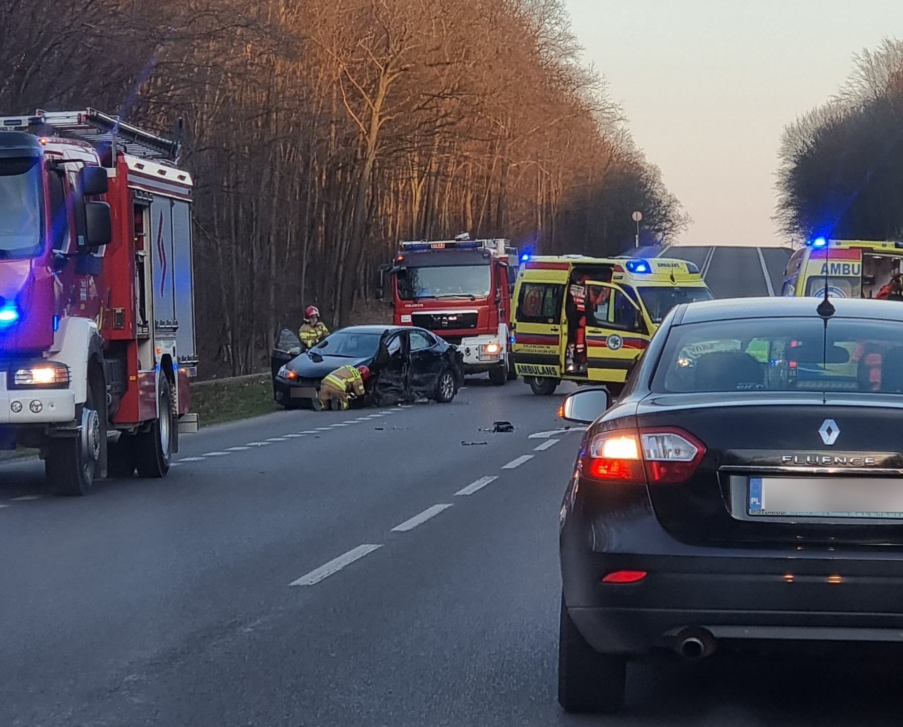 Wypadek na trasie Lublin – Chełm. Są utrudnienia w ruchu (zdjęcia)