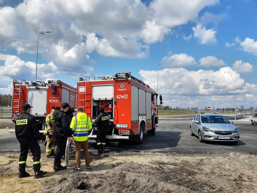 Strażacy skontrolowali obwodnicę Janowa Lubelskiego (zdjęcia)