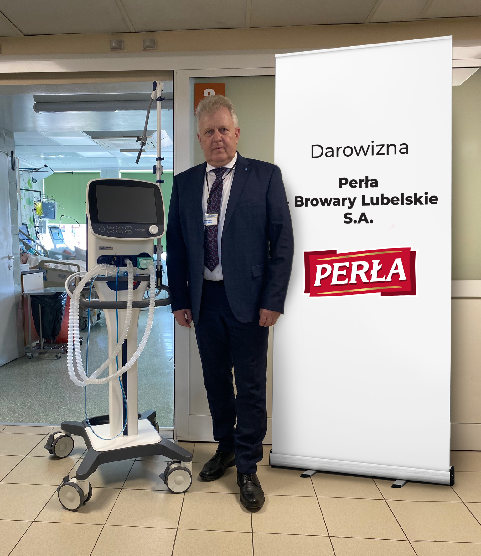 Perła – Browary Lubelskie przekazała dla szpitali dwa respiratory (zdjęcia)