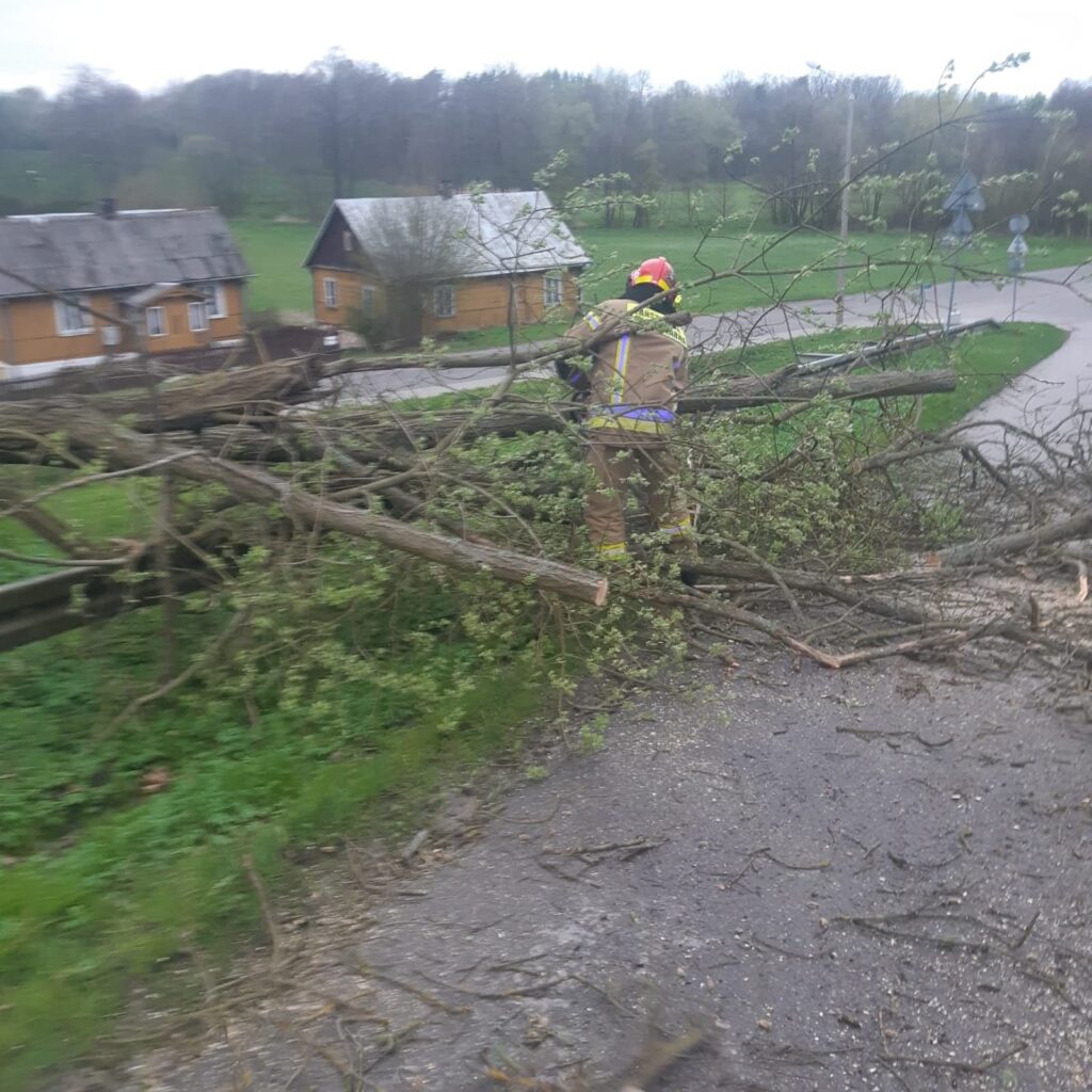 Silnie wiało również w Lublinie i okolicach. Uszkodzone dachy i ogrodzenia oraz powalone drzewa (zdjęcia)